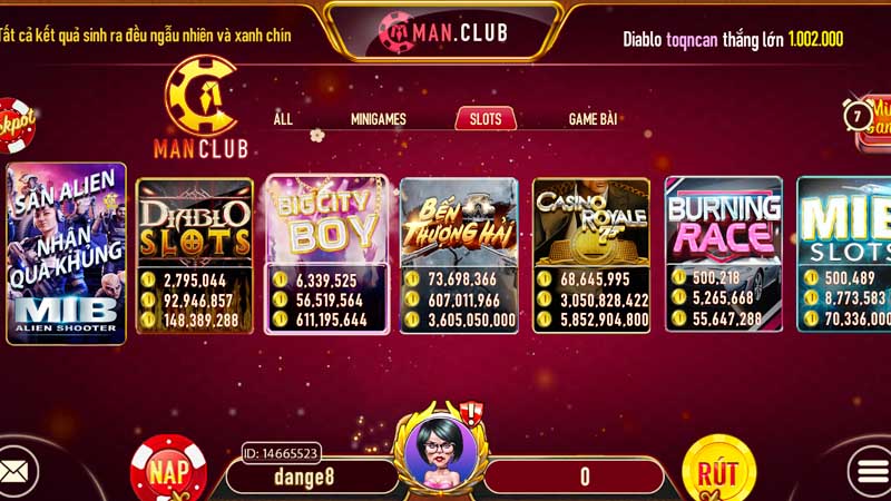 Tìm hiểu sức hấp dẫn của Slot game Manclub